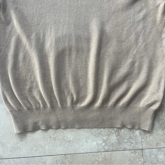 Polo by Ralph Lauren Tan Cream Nude Long Sleeve V Neck Sweater Men’s Size L. S - Picture 3 of 8